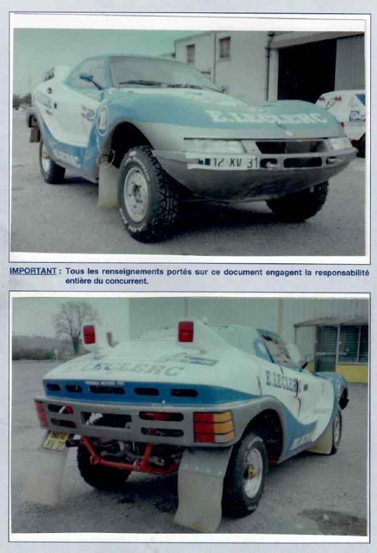 Bug PROTO RALLYE-RAID BUGGY 4x4 COTEL 1990